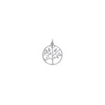 Pendentif femme - argent 925 - arbre de vie - hauteur : 26mm - largeur : 20mm