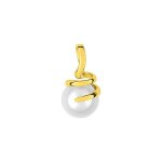 Pendentif femme - perle - or 18 carats