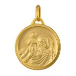 Pendentif mdaille saint - christophe plaqu or