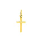 Pendentif mixte - or 18 carats - croix