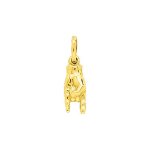 Pendentif mixte - or 18 carats - signe rock - longueur : 17mm - largeur : 5mm Pendentif mixte - or 18 carats - signe rock - longueur : 17mm - largeur : 5mm
