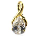 Pendentif plaqu� or 'c�lin' blanc