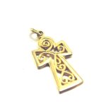 Pendentif plaqu or  croix