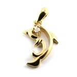 Pendentif plaqu or  dauphin
