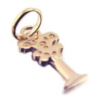 Pendentif plaqué or lettre i Pendentif plaqué or lettre i