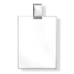 Pendentif plaque g. i. en argent  graver - trs grand modle