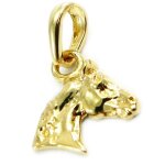 Pendentif plaqu� or  cheval  dor�