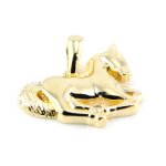 Pendentif plaqu� or  cheval  dor�