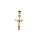 Pendentif plaqu� or christ dim 15 x 9 mm