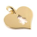 Pendentif plaqu or  coeur garon