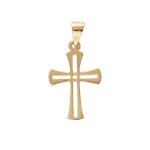 Pendentif plaqué or croix 15x10mm Pendentif plaqué or croix 15x10mm