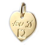 Pendentif plaqu or  love  fou d'amour