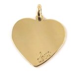 Pendentif plaqu or  love    graver