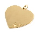 Pendentif plaqu� or  love   � graver