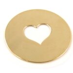 Pendentif plaqu or  love    graver