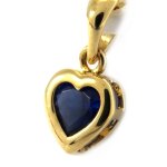 Pendentif plaqué or love saphir Pendentif plaqué or love saphir