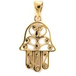 Pendentif plaqu or  main de fatma  dor