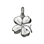 Pendentif trfle  quatre feuilles en argent