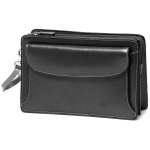 Pochette g�rard henon refente de cuir 2002 - noir