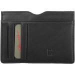 Porte cartes grard henon softline cuir de vachette lisse gh 33585 - noir