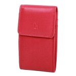 Porte - cls grard henon softline cuir de vachette lisse gh 33571 - rouge