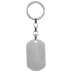 Porte - clef acier plaque a graver