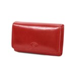 Porte - feuille femme en cuir de vachette collet katana k353105 - rouge