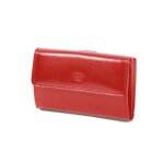 Porte - feuille femme katana en cuir de vachette collet k 353109 - rouge Porte - feuille femme katana en cuir de vachette collet k 353109 - rouge