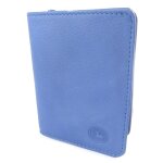 Promotion ! portefeuille cuir 'frandi' bleu 2 tons
