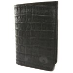 Portefeuille cuir 'frandi' noir croco (européen) Portefeuille cuir 'frandi' noir croco (européen)