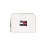 Portefeuille tommy jeans tjw heritage small za femme blanc