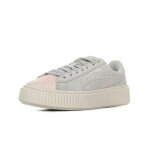 Puma suede platform glam jr - beige - 36