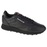 Reebok classic leather cl lthr - baskets sneakers chaussures cuir noir gy0955 - 42 1 / 2