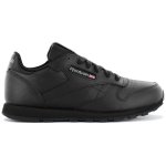 Reebok classic leather cl lthr - femmes baskets sneakers chaussures 3912 - noir - 37 1 / 2