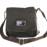 Promotion ! sac bandoulire 'ted lapidus' marron - 25x17 cm