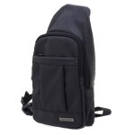 Promotion ! sac bandouli�re toile 'davidt's' noir - 35x19x6. 5 cm