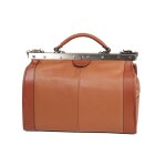 Sac diligence katana cuir de vachette 83251 - taille m - marron clair