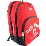 Sac � dos double 'pepe jeans' rouge (42x30x14. 5 cm)