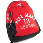 Sac � dos double 'pepe jeans' rouge (46x33x16 cm)