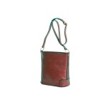 Sac  main / besace katana en cuir de vachette collet k 82596 - chocolat