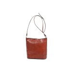Sac  main / besace katana en cuir de vachette collet k 82596 - marron