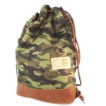 Promotion ! sac polochon 'hedgren' kaki camouflage - 48x39x13 cm