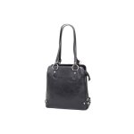 Sac shopping / sac  dos katana en cuir de vachette collet k 82612 - noir