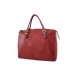 Sac shopping katana en cuir de vachette collet k 82534 - rouge