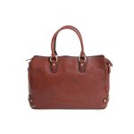 Sac shopping katana cuir de vachette collet k82618 - marron