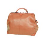 Sac squaremouth cuir de vachette 83255 - taille l - marron clair