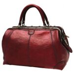 Sac de voyage diligence katana cuir de vachette collet k 1150 - rouge