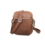 Sacoche porte travers grard hnon collection vintage 7102 - marron clair