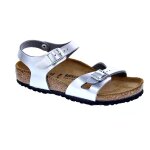 Sandales birkenstock rio birko flor argent - 32