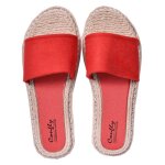 Sandale femme mode - chaussure d't qualit et confort - sd612 rouge - 36